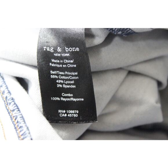 Rag & Bone Women's 24 Blue Bryon Miramar Nina Cigarette Jean Pants - Picture 4 of 5